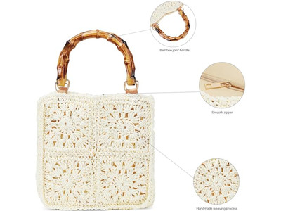 Sac seau en paille pour enfant sac d'été amusant sac à dos mode de haute qualité