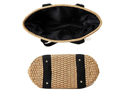 Sacs en Paille pour Enfants Demi-Lune Sac à Main Personnalisé