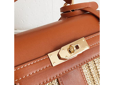 Sac Bandoulière en Paille Cœur Cheval Italie Japon Juste Sacs Sac à Main Enfant Grand Micro