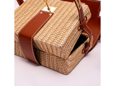 Sac Bandoulière en Paille Cœur Cheval Italie Japon Juste Sacs Sac à Main Enfant Grand Micro