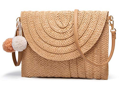 Sac en paille cylindrique cheval vert sacs à main pour femmes tote de plage en maille légère