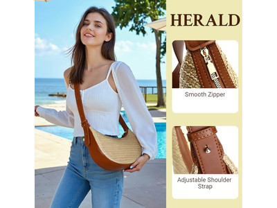 Sac en paille pliable cosmétique grand format cylindrique sacs crochetés circulaires en relief