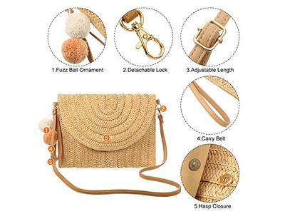 Sacs en paille de vacances classique Maroc nouveau sac 2023 macramé métallique plastique