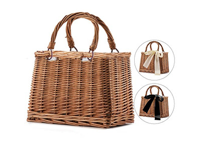 Grand Sac Hobo en Paille Filet Plage Mini Bandoulière Tissé