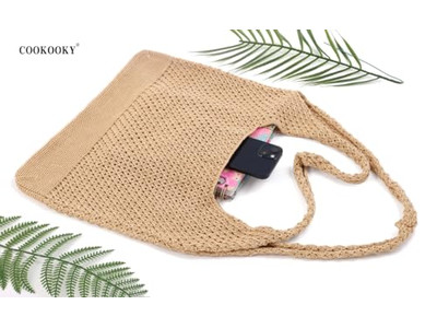 Fabriquer des Sacs en Paille Sac Ample Cerf-Volant PU Voyages Tissu Bande Tissage Citron Cadeau