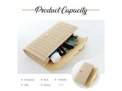 Sac en paille à chaîne métallique mini luxe nouvelle mode paquet de plage surdimensionné