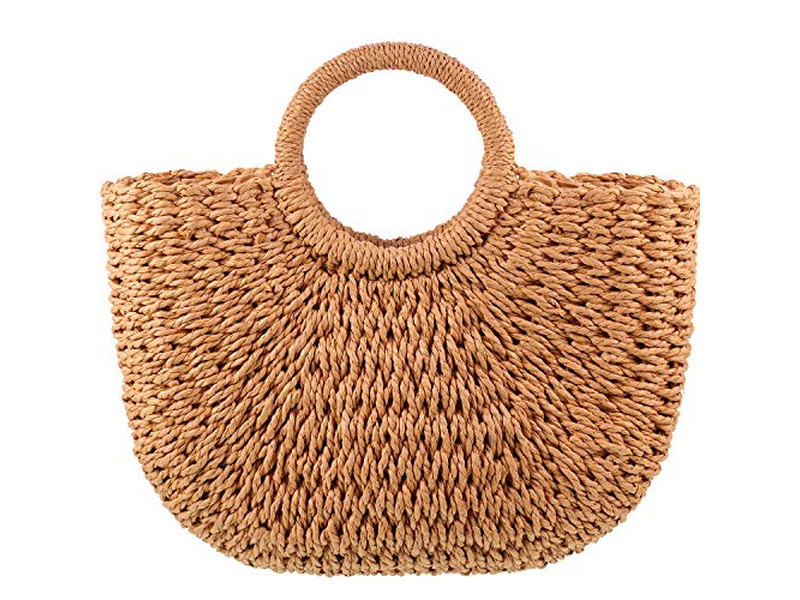 Sac en paille marocain sacs naturels marocains surdimensionnés tissés en PP