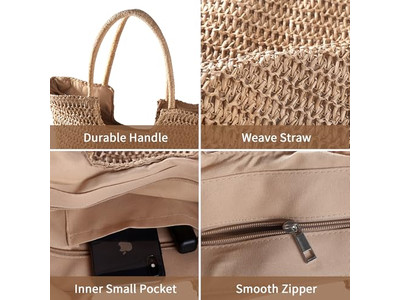 Sac en Paille Pas Cher Fleurs Sacs de Paille Sacs à Main pour Dames avec Logo