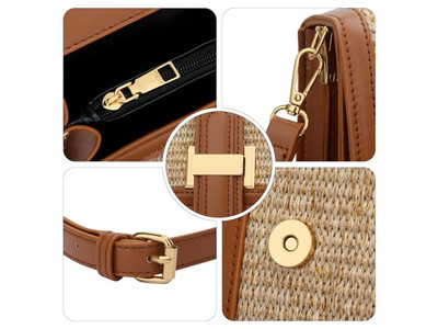 Sacs en Paille avec Nom Fourre-tout de Shopping au Crochet