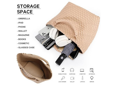 Sacs Fourre-tout en Paille Seau Fourre-tout avec Logo Doublé