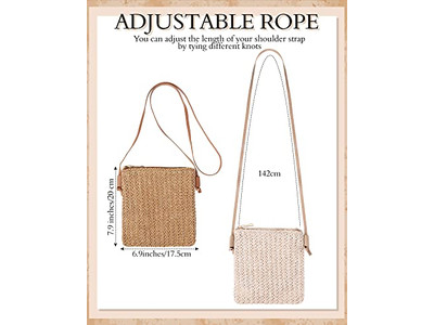 Pochette en paille rose petit sacs pour pailles cordon mode jute