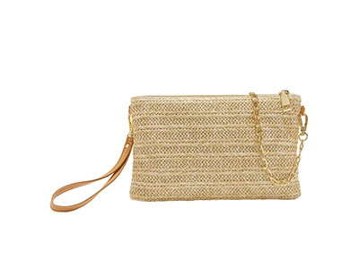 Sacs à Main Doublés en Paille Sac Strass Brodé Couleur Bonbon Sacs de Demoiselle d'Honneur