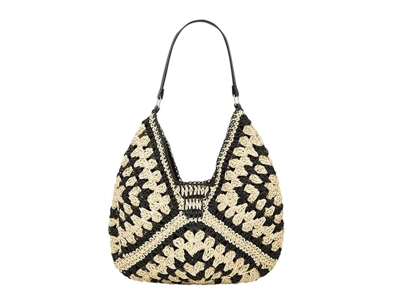 Sac tressé en papier paille pour femmes ensemble de sacs arc-en-ciel