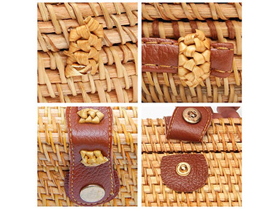 Sac fourre-tout en paille d'été poignée supérieure tissée perle glands enfants blé femmes bandoulière